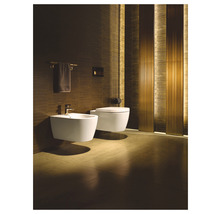 Badezimmer mit Bidet und wandhängendem WC in modernem Design