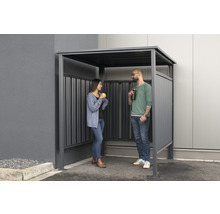 Fahrradunterstand, Kaminholzunterstand WESTMANN 170 x 196 cm anthrazit