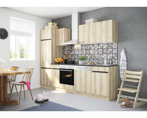 Küchenblock Optifit Kaya 2702OE-0+ Wildeiche matt 270 cm