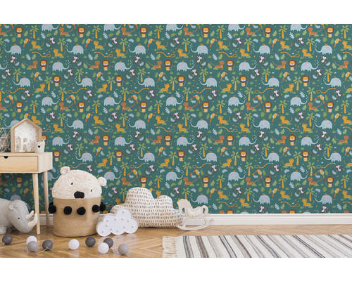 Tapete mit Tiermotiven für Kinderzimmer
