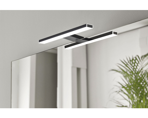 LED Spiegelaufsatzleuchte Focco Esther 2 30 cm schwarz LED Spiegelaufsatzleuchte Focco Esther 2 30 cm schwarz