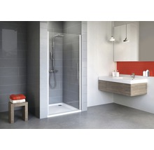 Drehtür für Nische Schulte ExpressPlus Alexa Style 2.0 800x1920 mm Echtglas Klar hell alunatur mit schmutzabweisender Glasbeschichtung