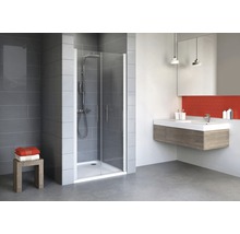 Pendeltür für Nische Schulte ExpressPlus Alexa Style 2.0 800x1920 mm Echtglas Klar hell alunatur mit schmutzabweisender Glasbeschichtung