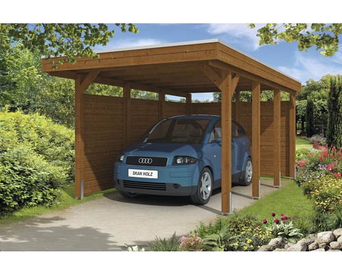 Einzelcarport SKAN HOLZ Friesland inkl. Abstellraum 314x708 | HORNBACH AT