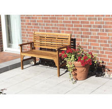 Gartenbank Siena Garden Lovera 120x59,5x90 cm 2-Sitzer Holz braun-thumb-12