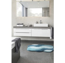 Badteppich Grund Carmen 60x100 cm blau