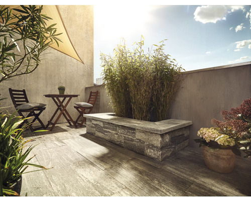 FLAIRSTONE Naturstein Terrassenplatte Gneis Arctic grau 60 x 40 x 3 cm FLAIRSTONE Naturstein Terrassenplatte Gneis Arctic grau 60 x 40 x 3 cm