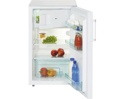 Geöffneter Kühlschrank mit Lebensmitteln