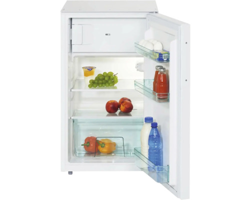 Geöffneter Kühlschrank mit Lebensmitteln
