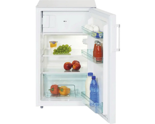Geöffneter Kühlschrank mit Lebensmitteln