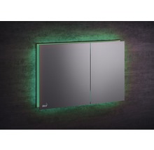 Betätigungsplatte aus gebürstetem Metall mit zwei Tasten und LED-Beleuchtung