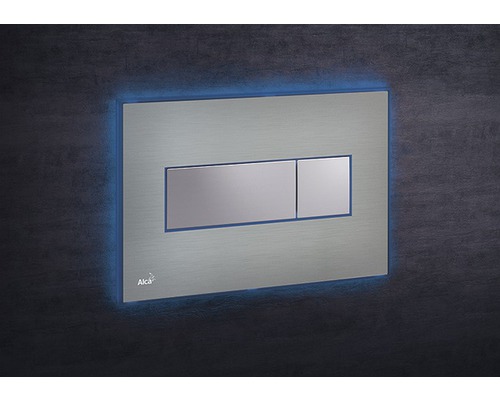 Betätigungsplatte Alca Komfort mit blauer Beleuchtung 2-Mengentechnik edelstahl/chrom-0