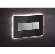 Alca Logo. Betätigungsplatte mit Hintergrundbeleuchtung für das WC.