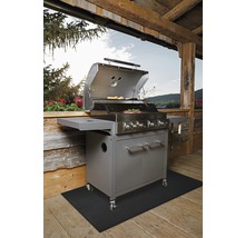Grillstation mit Grill und Unterbau auf einer Terrasse