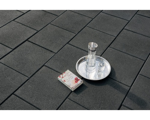 Beton Terrassenplatte iStone Pure Basalt mit Glimmer 40x40x4cm
