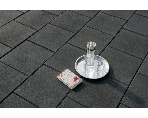 Beton Terrassenplatte iStone Pure Basalt mit Glimmer 40 cm x 40 cm x 4 cm