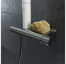 Thermostat-Brausearmatur Avital Avon mit Ablage 126806 chrom glänzend-thumb-3