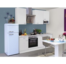 Küchenblock Flex Well Wito 9935 weiß/weiß 220 cm inkl. Einbaugeräte-thumb-0