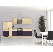 Küchenblock Flex Well Focus 10049 Akazie-Dekor/Aubergine 300 cm inkl. Einbaugeräte-thumb-4 Küchenblock Flex Well Focus 10049 Akazie-Dekor/Aubergine 300 cm inkl. Einbaugeräte-thumb-4