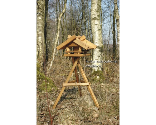Vogelhausständer aus Holz im Wald
