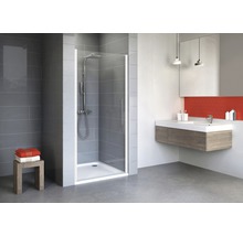 Drehtür für Nische Schulte Alexa Style 2.0 800x1920 mm Echtglas Klar hell weiß