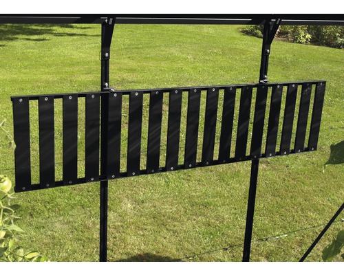 Aluminiumregal Vitavia abklappbar, 120 x 30 cm, schwarz Sichtschutzwand für Garten