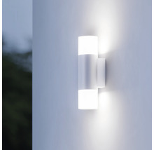 Steinel Sensor LED Außenwandleuchte 9,8 W 797 lm 3000 K warmweiß 235x80 mm L 910 S silber-thumb-2 Steinel Sensor LED Außenwandleuchte 9,8 W 797 lm 3000 K warmweiß 235x80 mm L 910 S silber-thumb-2