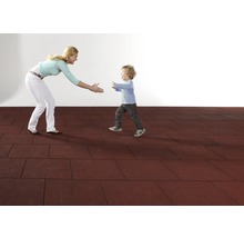 Fallschutzmatte terrasoft 5 m² 50x50x6,5 cm rot-thumb-3 Fallschutzmatte terrasoft 5 m² 50x50x6,5 cm rot-thumb-3