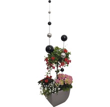 Dekostab Sanja 120cm, schwarz/silber/schwarz