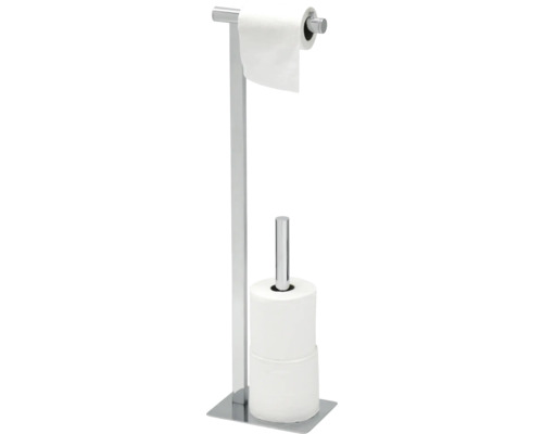Freistehender Toilettenpapierhalter mit Reserverollenhalterung