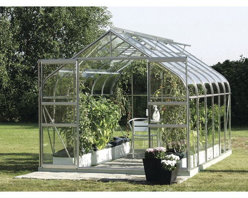 Gewächshaus Vitavia Diana 9900 Einscheibensicherheitsglas 3 mm 264x383 cm Aluminium