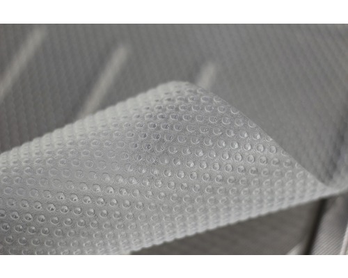 Nahaufnahme einer Poolabdeckung mit Luftpolsterfolie