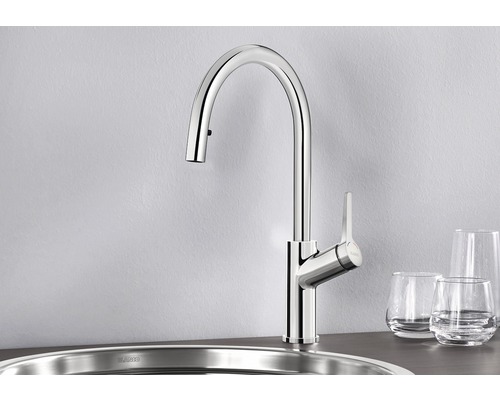 Küchenarmatur mit hohem Auslauf