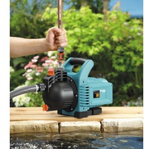 Gartenpumpe zur Wasserförderung aus einem Teich mit Schlauchanschluss