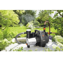 Garten mit Bewässerungssystem und Hauswasserwerk