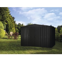 Metall Gerätehaus im Garten