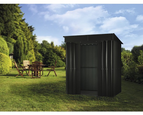 Metallgerätehaus GLOBEL Pultdach 6x4 171x113 cm anthrazit Metallgerätehaus GLOBEL Pultdach 6x4 171x113 cm anthrazit