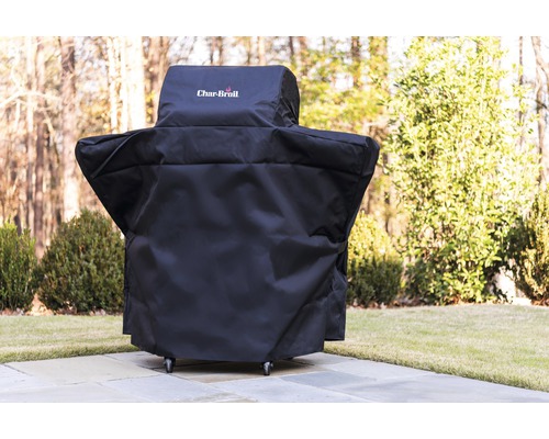 Char-Broil Logo auf einer Grillabdeckung