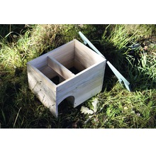 Holz-Igelhaus mit Trennwand und Dachelement