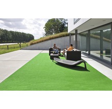 Kunstrasen Wimbledon mit Drainagenoppen moosgrün 200 cm breit (Meterware)-thumb-2