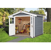 Gartenhaus weka Massivholz 240 x 205 cm grau-weiß-thumb-0 Gartenhaus weka Massivholz 240 x 205 cm grau-weiß-thumb-0