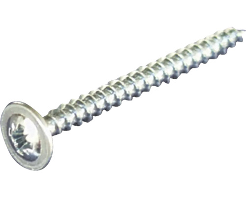Flachrundkopf Kreuzschlitz (PH) 4 x 40 mm aluminium 100 Stück Einzelne Schraube mit Senkkopf