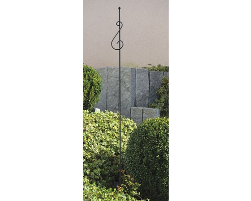 Gartenstecker aus Metall mit dekorativem Ornament
