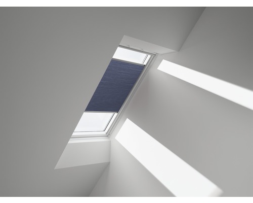 VELUX Wabenplissee Faltstore DuoLine blau manuell FHC C02 1156S