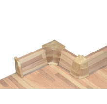 Wandabschlussleiste PICCANTE Feinstab Butcherblock dunkel WS673 Länge: 590 mm-thumb-1 Wandabschlussleiste PICCANTE Feinstab Butcherblock dunkel WS673 Länge: 590 mm-thumb-1