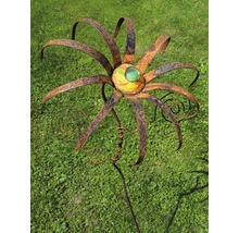 Gartenfigur Spinnenblume Rostdesign H 140 cm braun