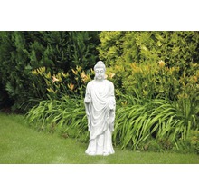 Gartenfigur Buddha H 91 cm, weiß-thumb-1