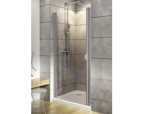 Drehtür für Niche Schulte ExpresssPlus Sunny 800x1800 mm Echtglas Klar hell aluminium