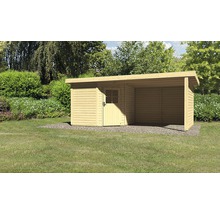 Gartenhaus Karibu Neuruppin 2 inkl. Anbaudach 3,2 m, Rück- und Seitenwand 536x244 cm natur-thumb-0 Gartenhaus Karibu Neuruppin 2 inkl. Anbaudach 3,2 m, Rück- und Seitenwand 536x244 cm natur-thumb-0