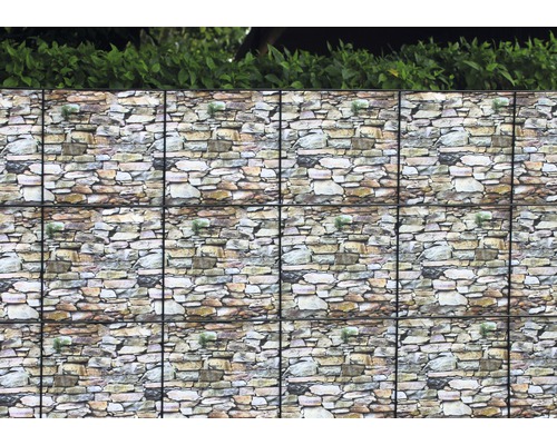 Sichtschutzstreifen 16 m, Mauer Sichtschutzstreifen 16 m, Mauer